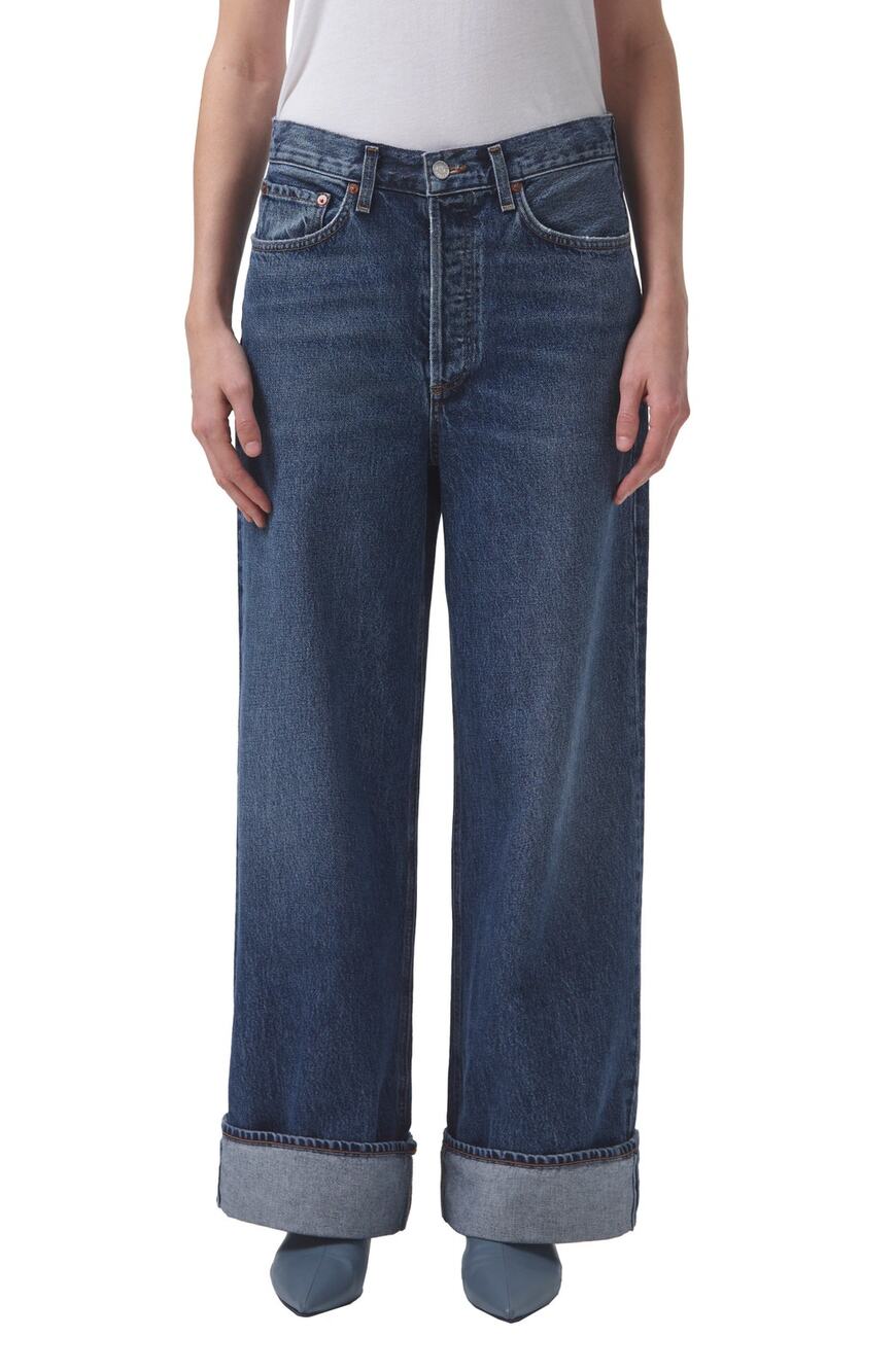 AGOLDE Dame High Waist Wide Leg Organic Cotton Jeans - 29